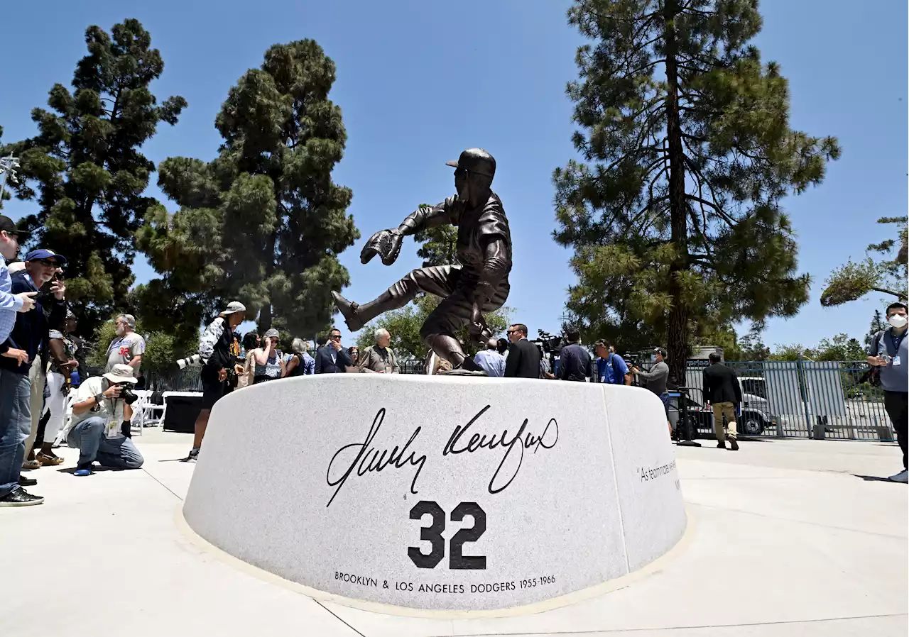 Dodgers Unveil Sandy Koufax Statue at Dodger Stadium