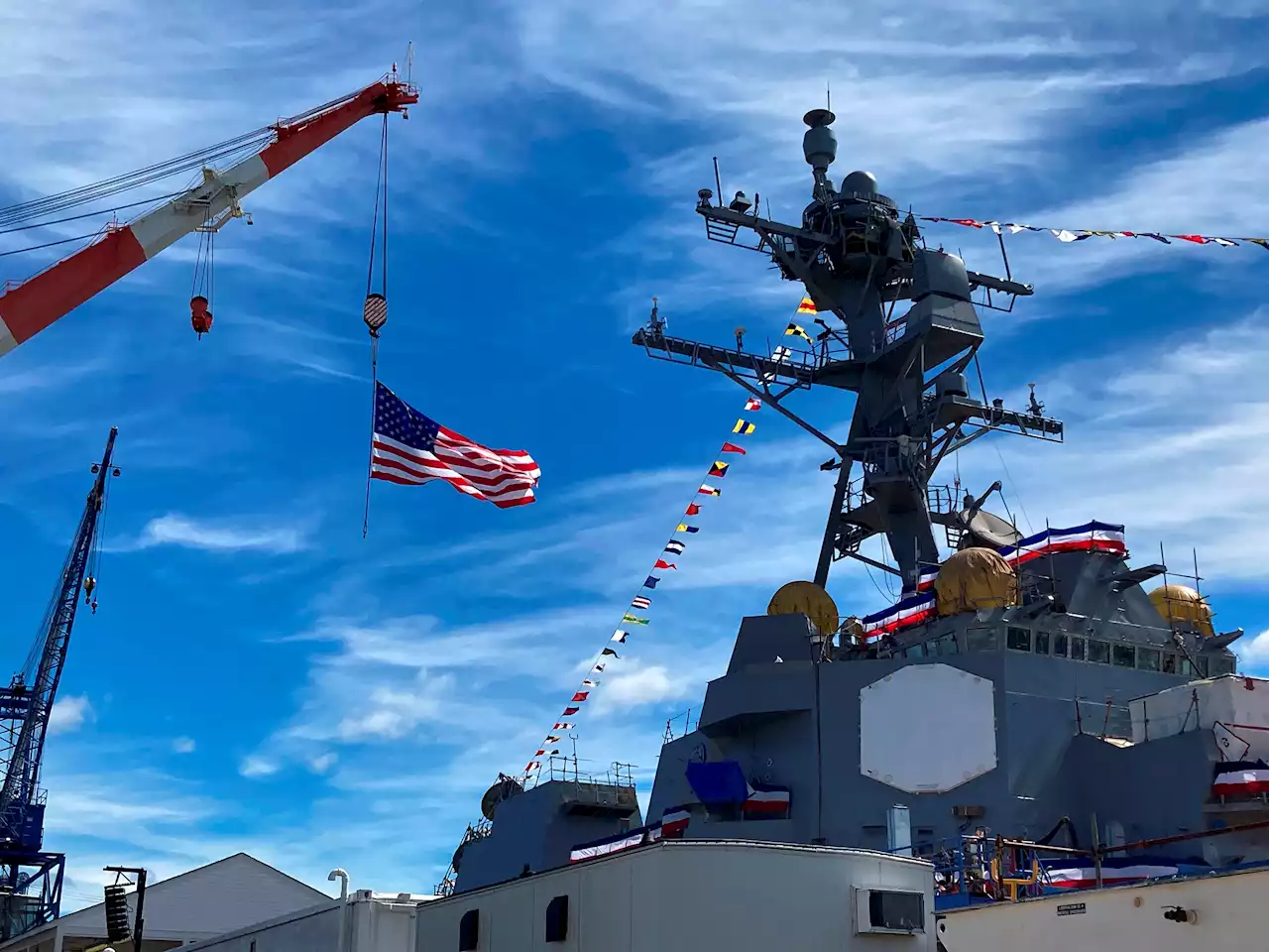 Navy Destroyer Bears Name of Decorated Marine Killed in World War II