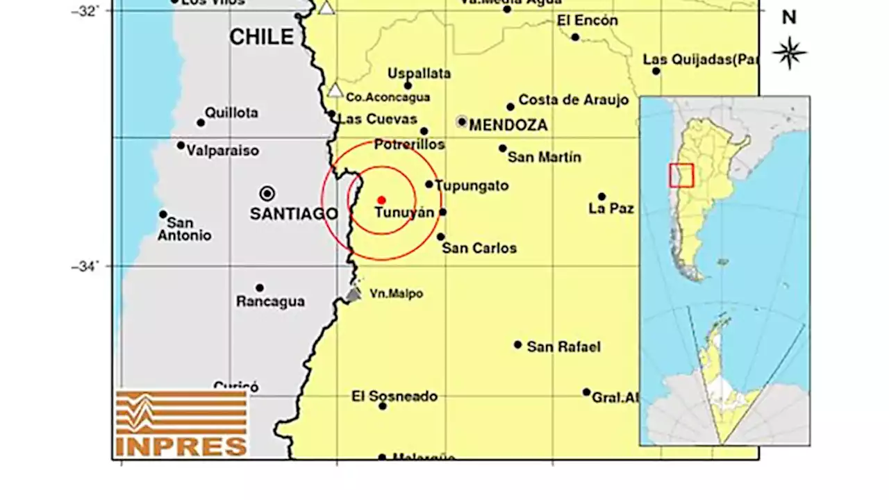 Se registró un sismo en Mendoza | Llegó a los 5 grados en la escala de Richter