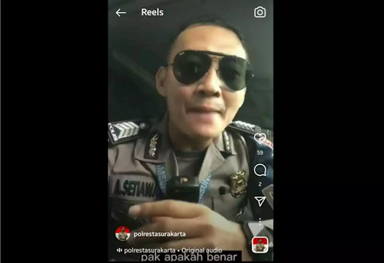 Ini Alasan Polisi Viral Solo Bikin Konten Naik Motor Pakai Sandal Jepit