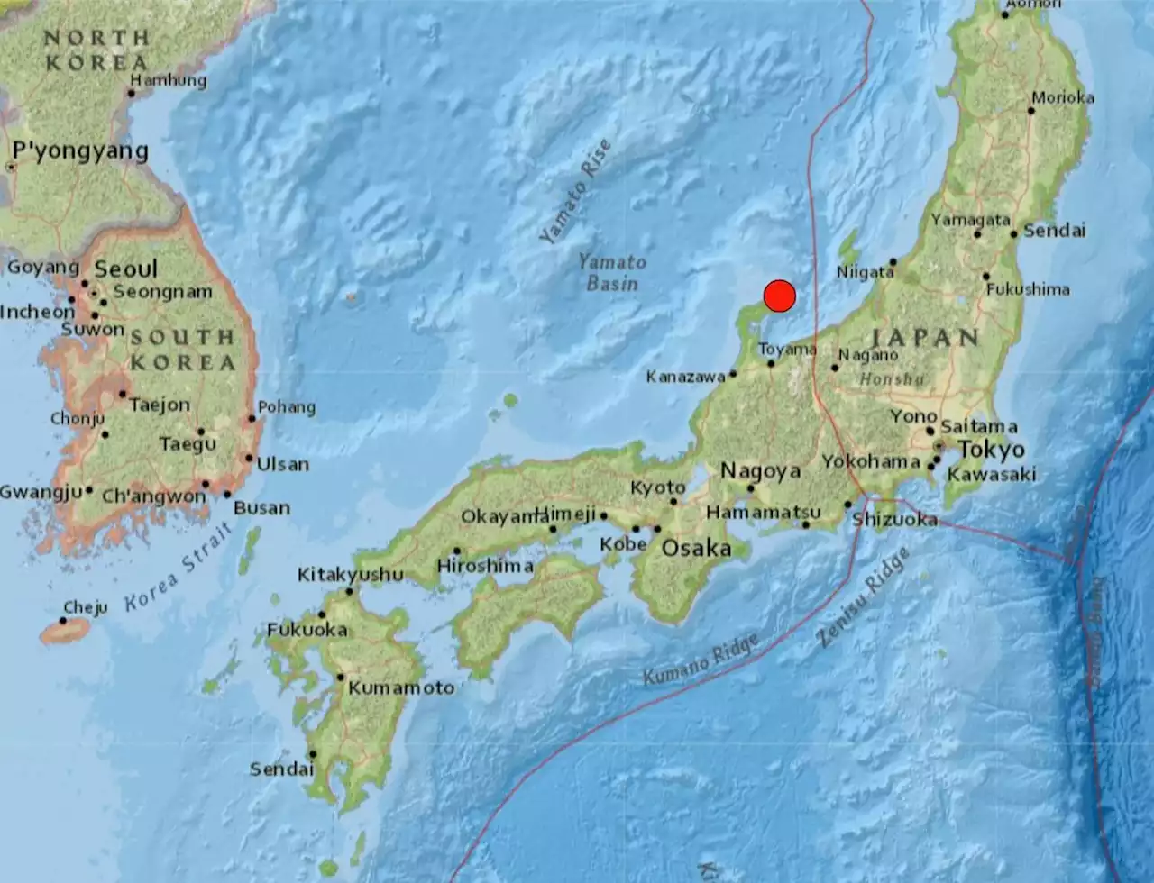 Strong quake hits Japan’s Ishikawa Prefecture, no major damage says Meteorological Agency