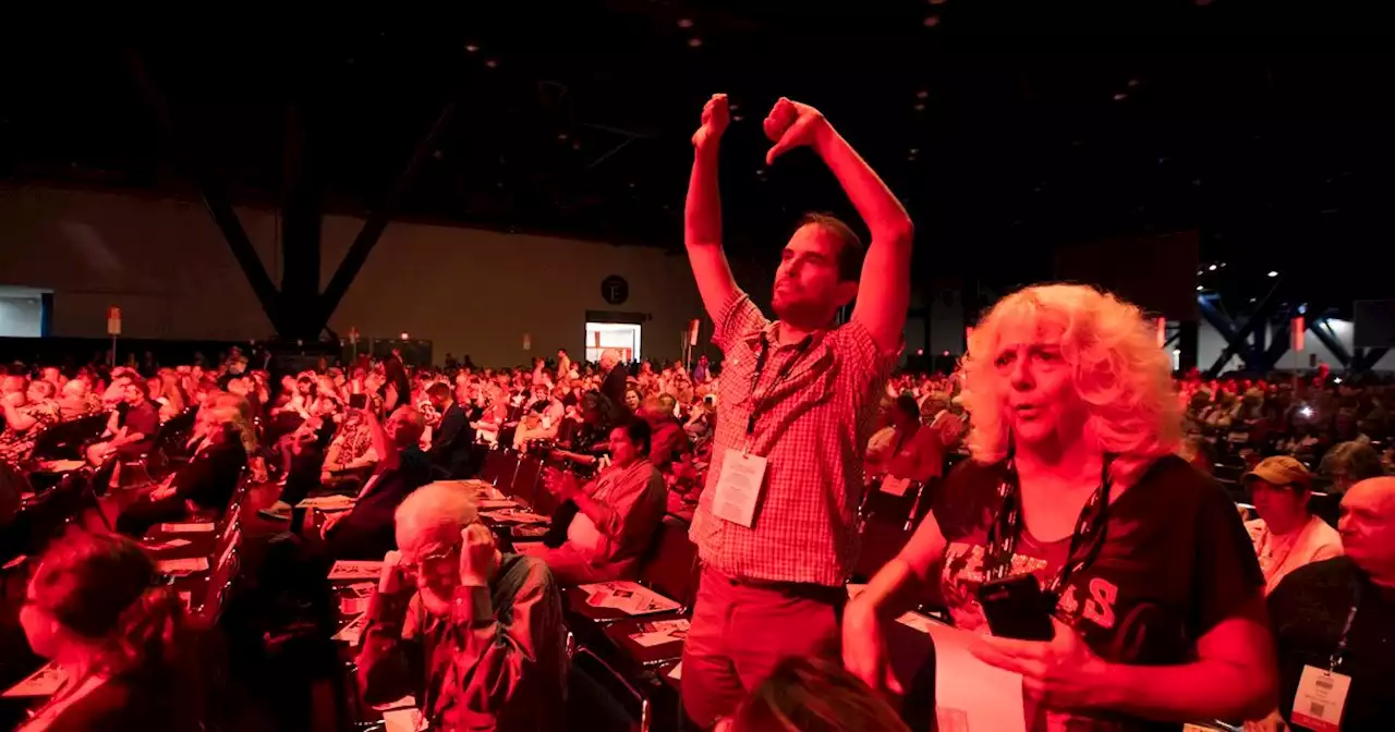 Texas Republican Convention calls Biden win illegitimate and rebukes Cornyn over gun talks