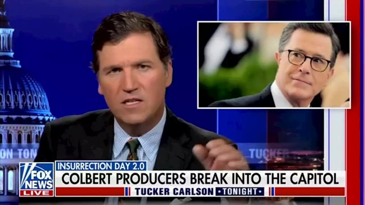 Tucker Carlson Tries to Pin ‘Insurrection’ Tag on Colbert Staffers After Capitol Trespassing