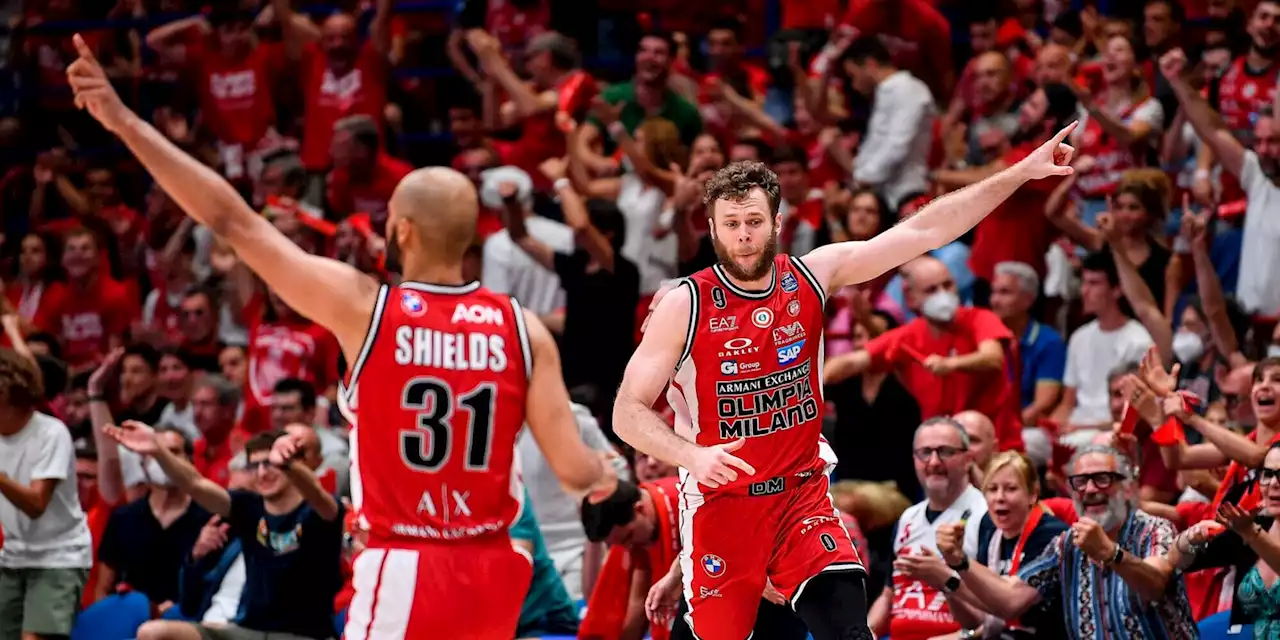 L'Olimpia Milano è campione d'Italia, la Virtus Bologna cede in gara-6