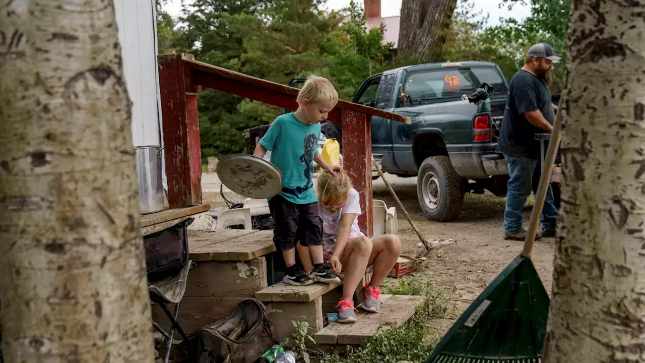 Outside Yellowstone, flooded towns struggle to recover