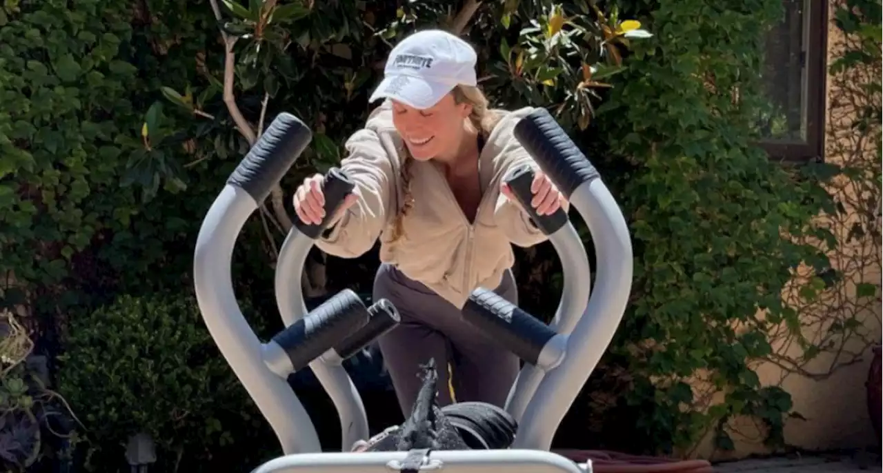 Brie Larson pushes 244-pound sled in 'crazy' new workout post: 'Are you human?'