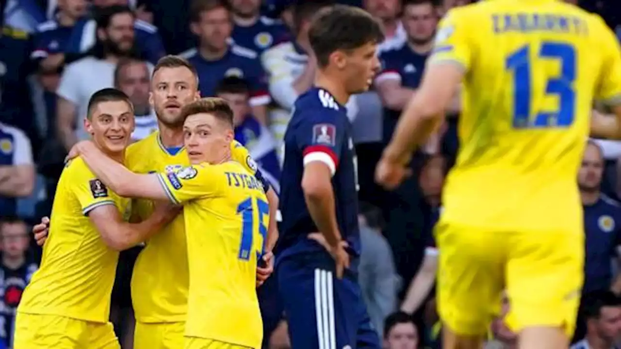 Ukraine stun Scots to set up Wales play-off final