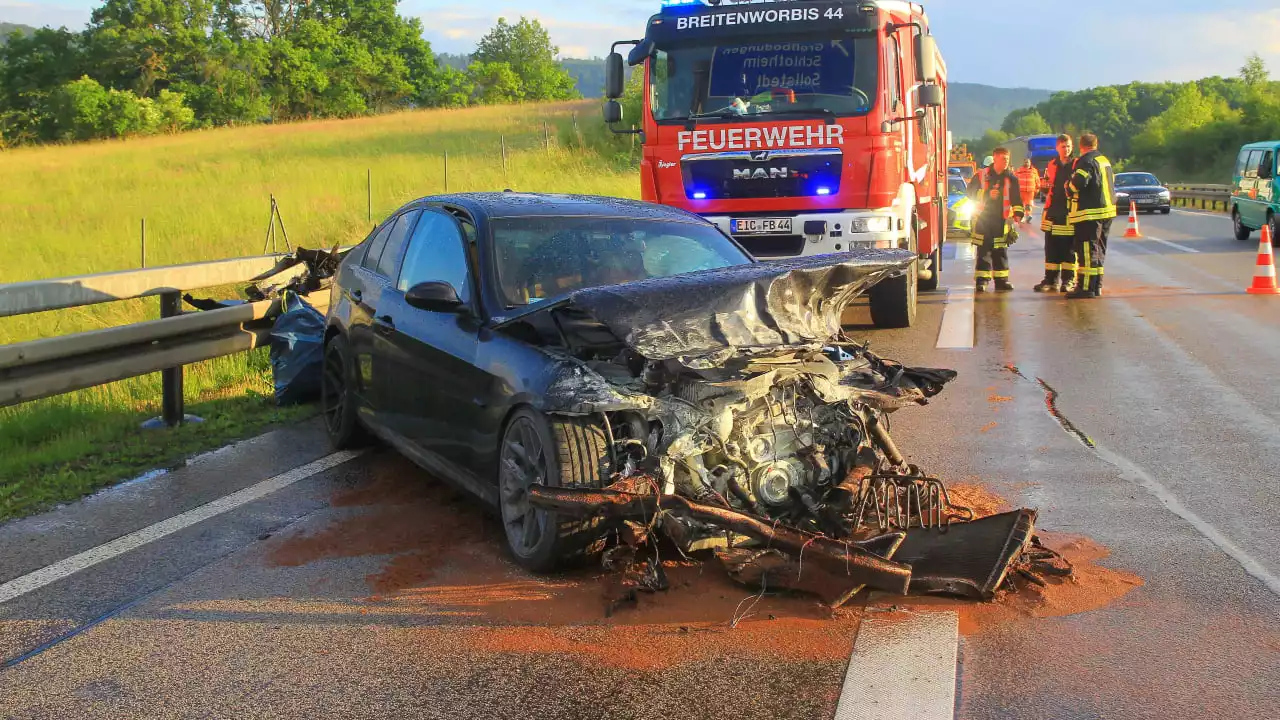 Thüringen: Crash auf Drogen und mit 250 Sachen!