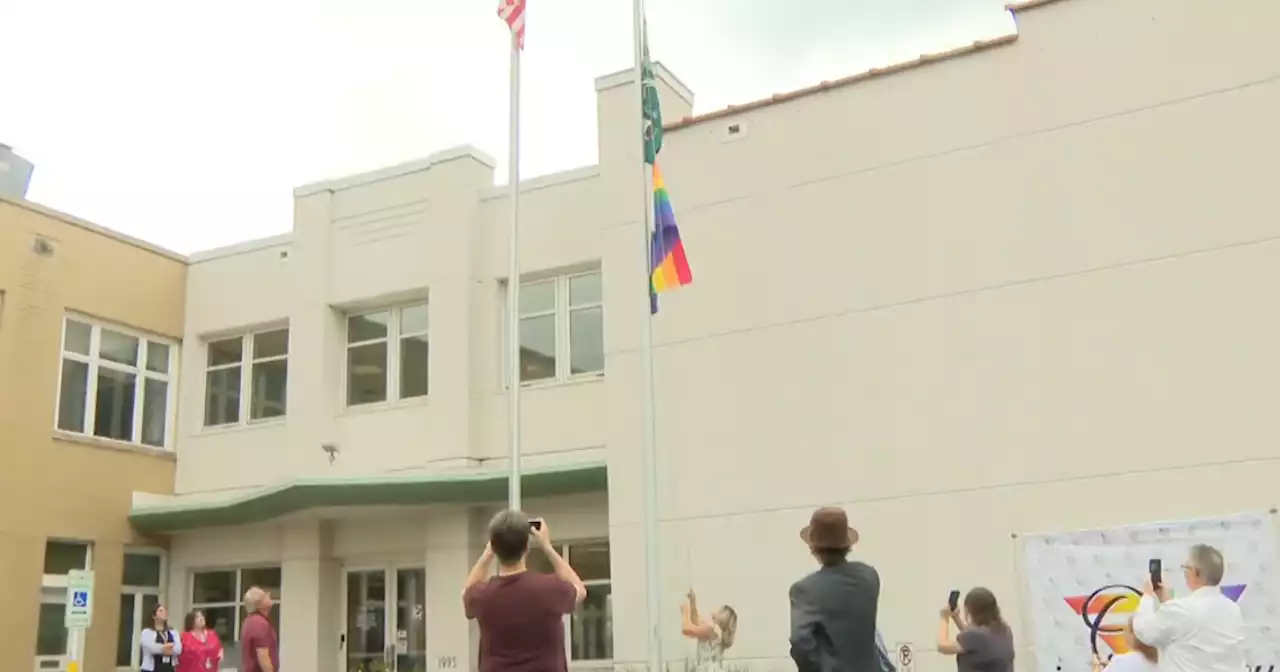 For the first time, St. Charles is flying the Pride Flag at city hall