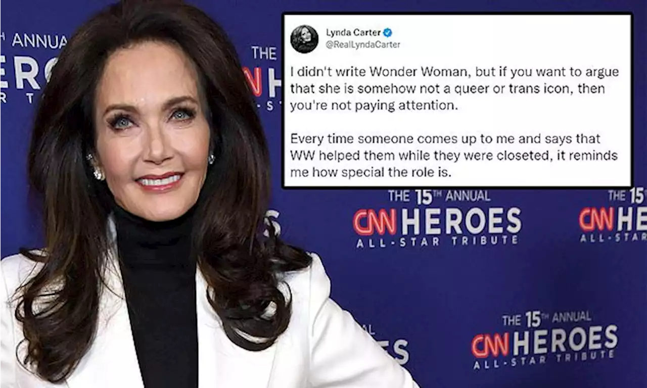 Original Wonder Woman actress Lynda Carter defends the DC superhero