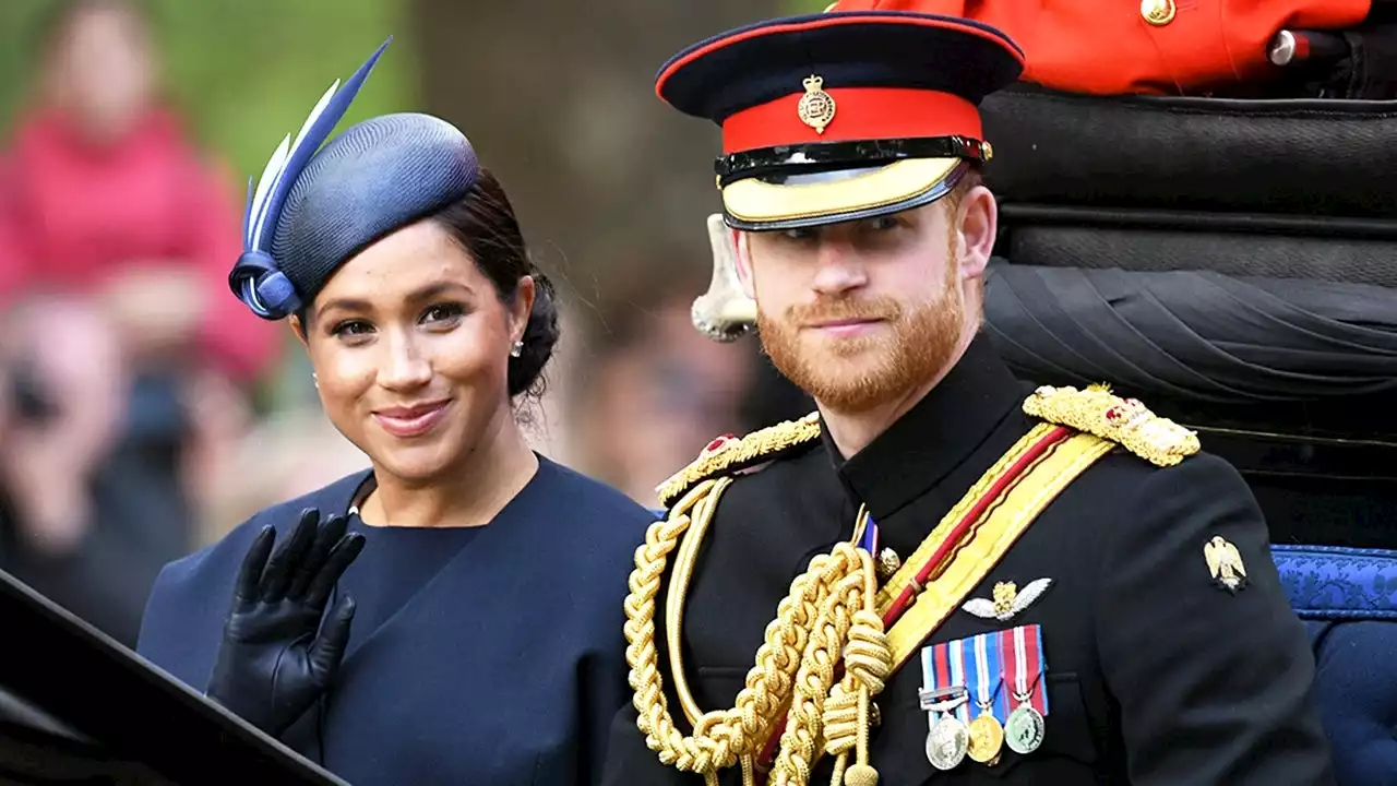 Prince Harry and Meghan Markle Spotted at Trooping the Colour