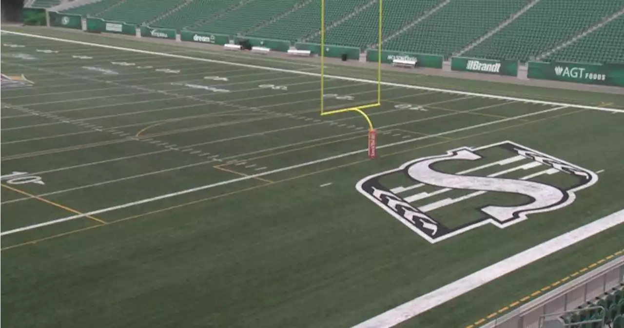 Riders first pre-season game held in mostly empty stadium | Globalnews.ca