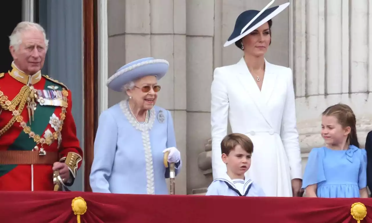 The Queen beams as she shares touching moment with Prince Louis during balcony flypast