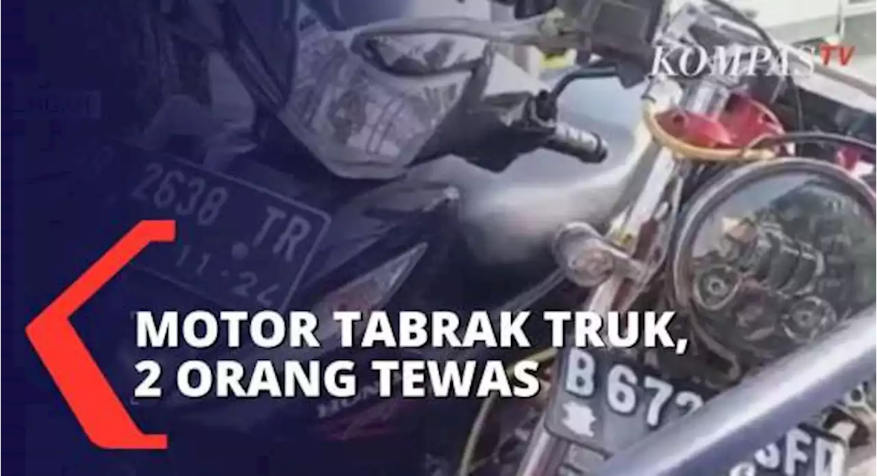 Sepeda Motor Tabrak Truk Tronton di Banyumas, 2 Orang Meninggal Dunia