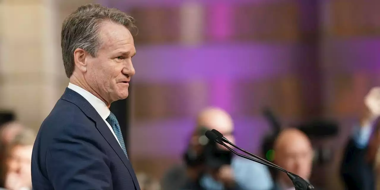 Brian Moynihan dismisses Jamie Dimon's warning on the economy: 'You've got hurricanes that come every year.'