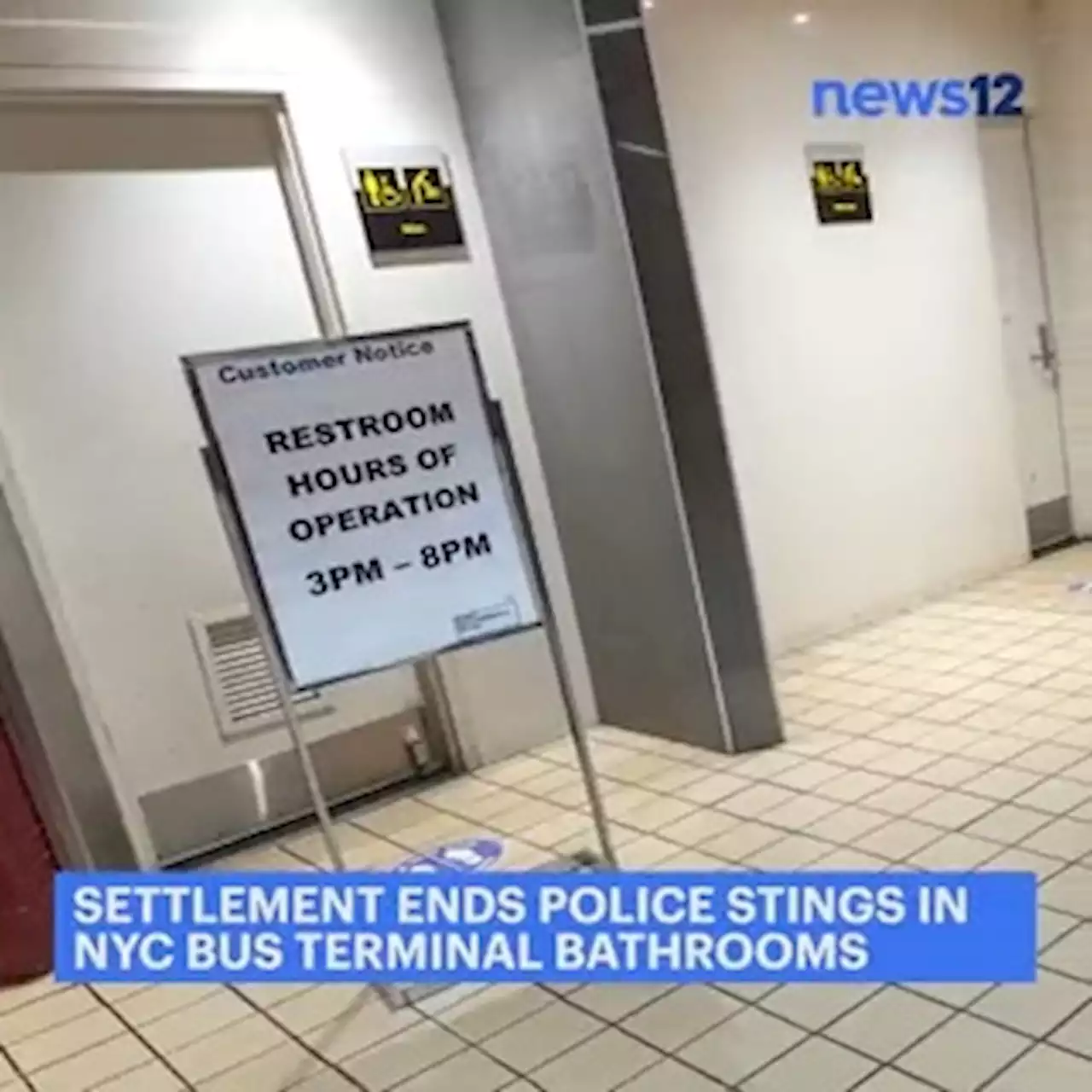 Settlement ends police stings in NYC bus terminal bathrooms