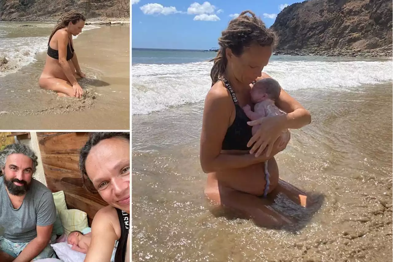 I gave birth to my new baby in the ocean — because I wanted to be free