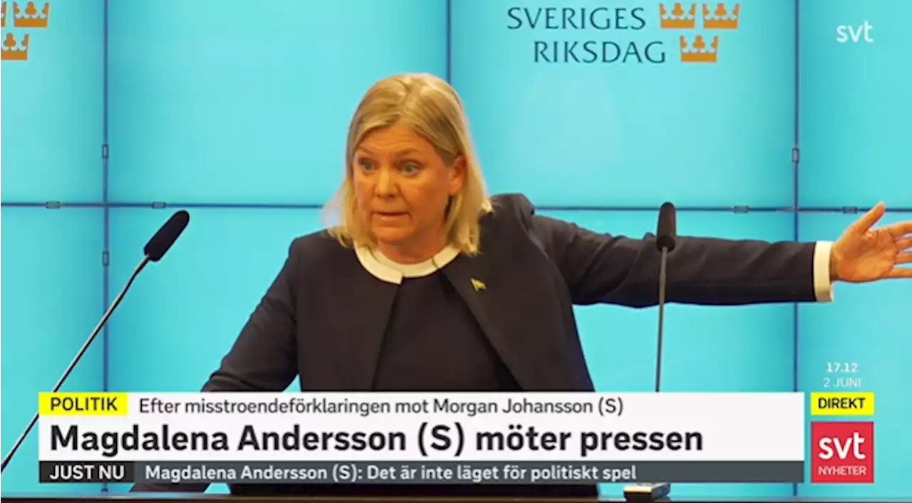 Andersson om hotet från oppositionen: ”Farligt på riktigt”