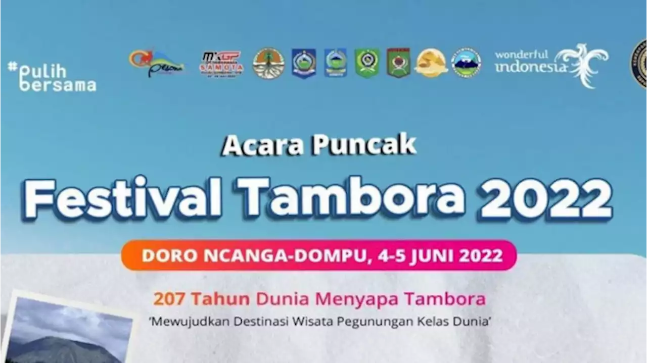 Festival Tambora 2022 Kembali Digelar Pada 4-5 Juni