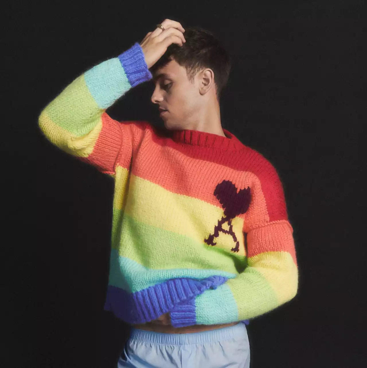 EXCLUSIVE: Tom Daley Knits With Pride for Ami Paris