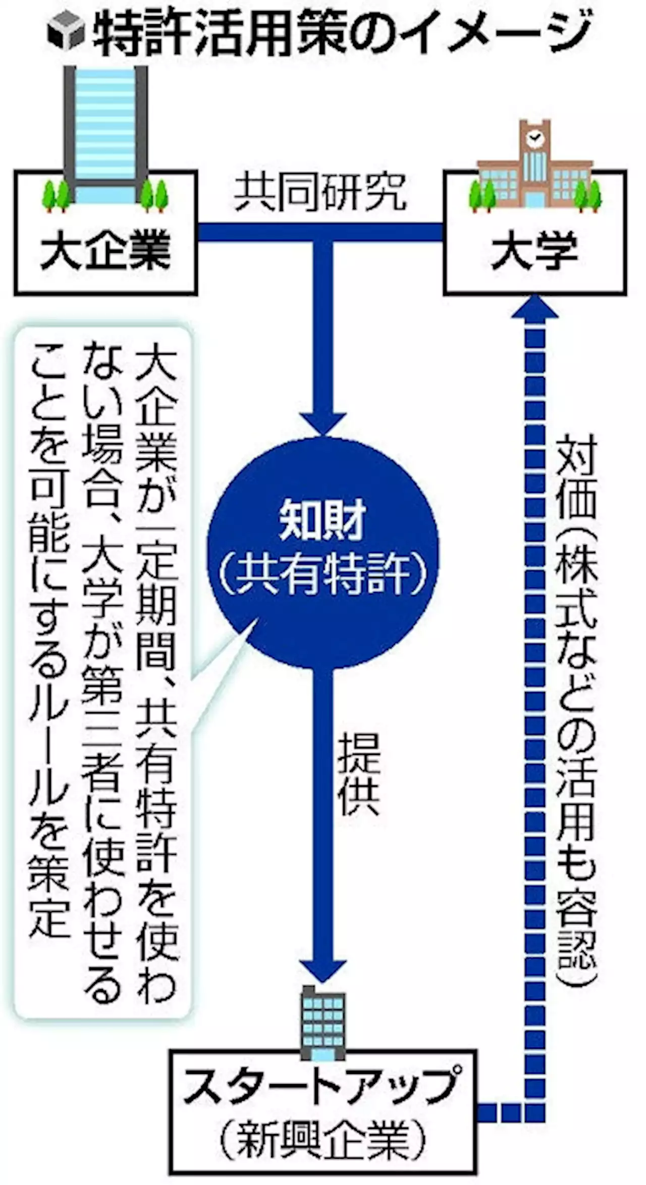 【独自】大学が大企業と共有する未利用特許、新興企業に提供可能に…先端技術の事業化促す