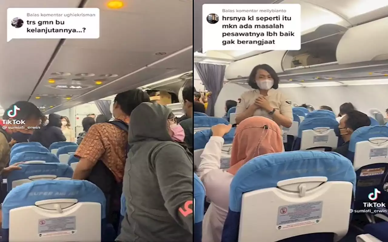 Viral Video Penumpang Super Air Jet Turun dari Pesawat Setelah Delay 3 Jam | Kabar24 - Bisnis.com