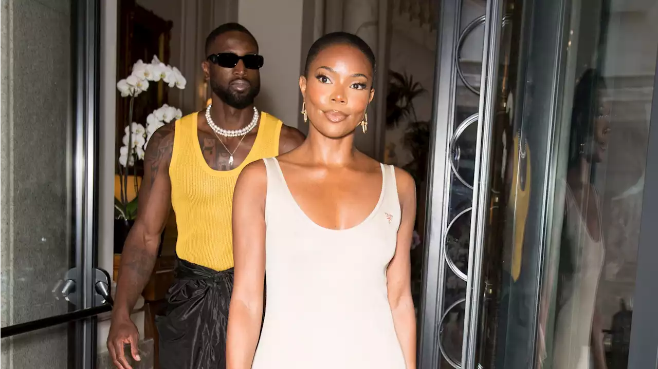 Gabrielle Union And Dwyane Wade Did His-And-Hers Tanks At The Prada Show