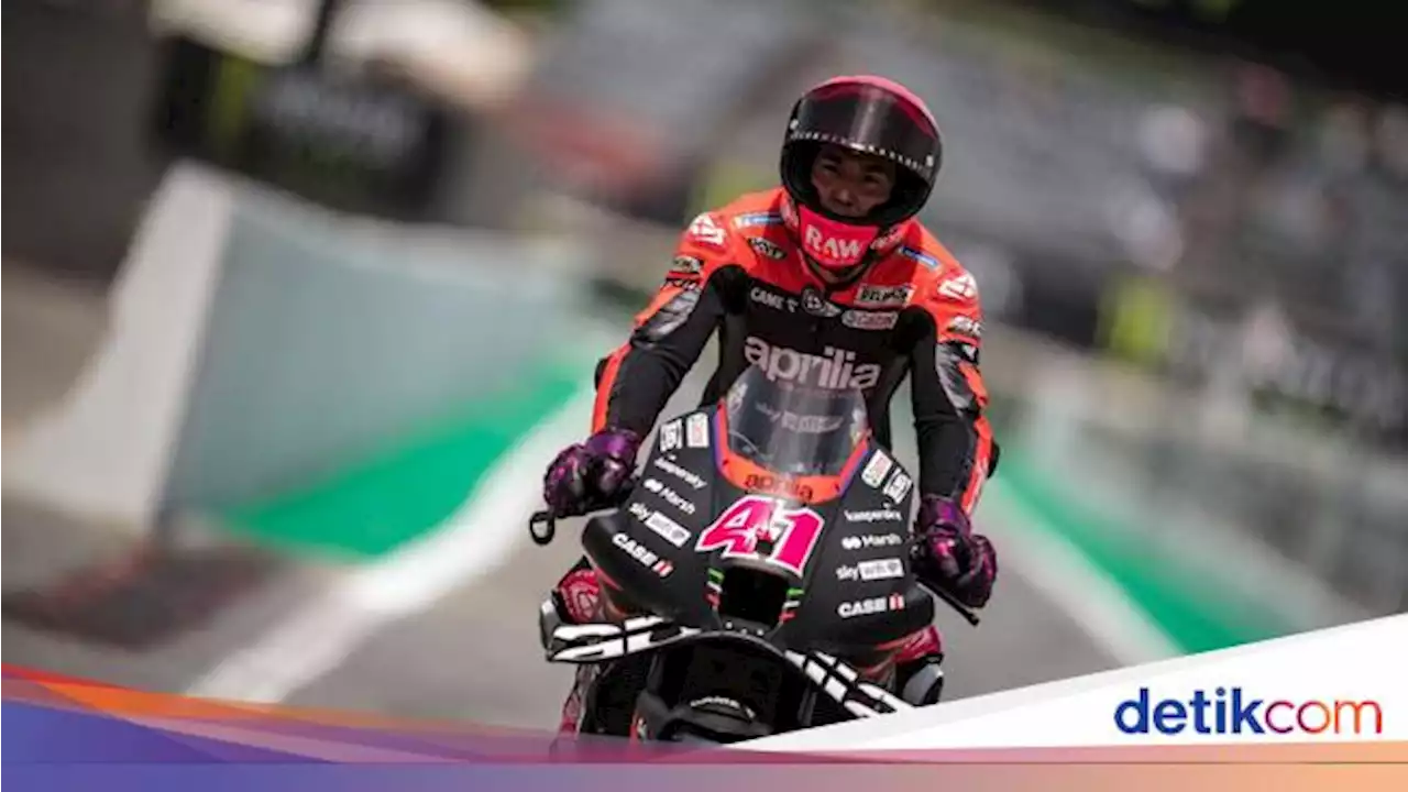 Motor Aleix Espargaro Bergetar di MotoGP Jerman, Sulit Rebut Podium