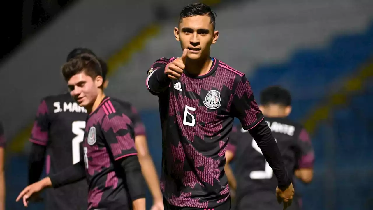 México Sub-20 debuta con goleada ante Surinam, con una base con mayoria en Primera División