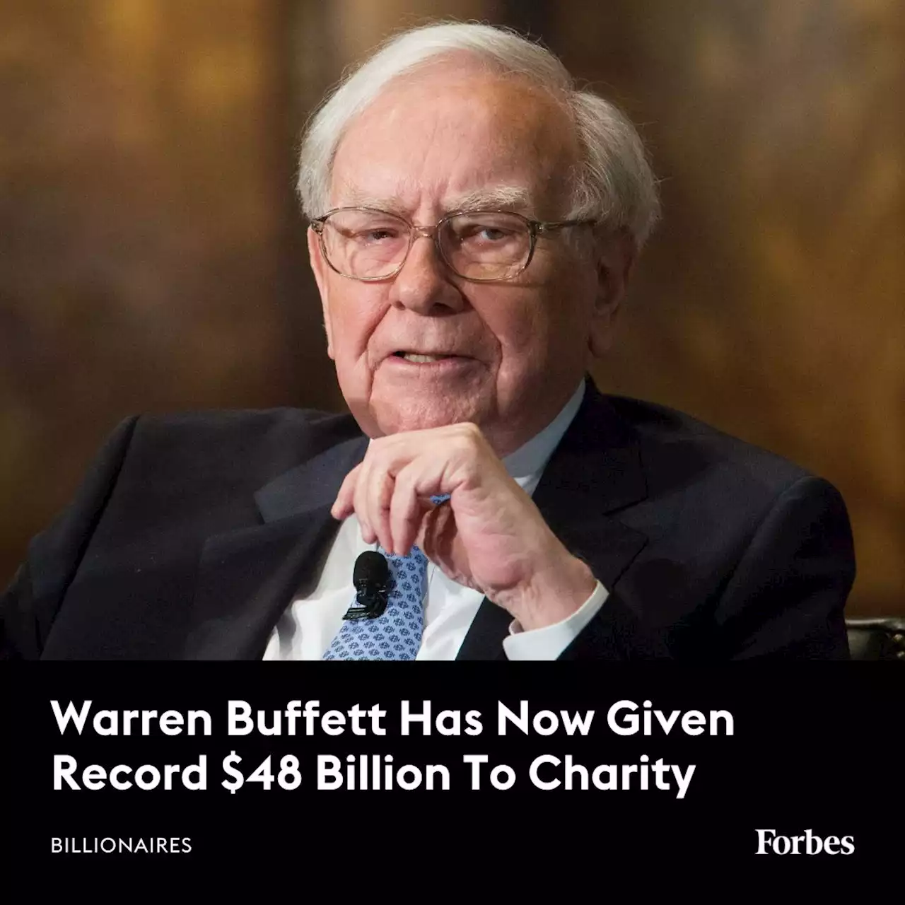 Warren Buffett Has Now Given Record $48 Billion To Charity