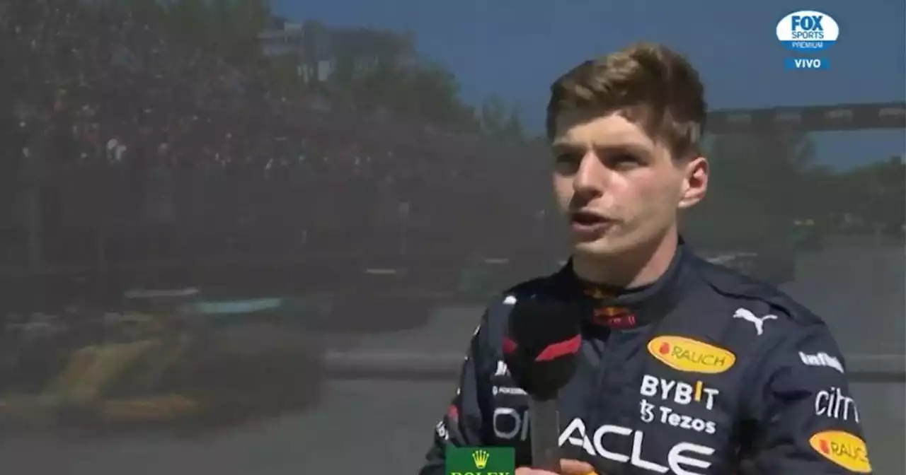 VIDEO - Max Verstappen tras ganar el GP de Canadá de la F1: “Nosotros somos más rápidos”