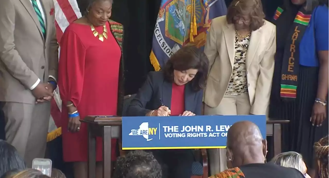 Hochul marks Juneteenth holiday by signing New York voting rights act