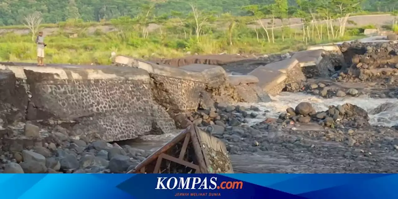 Tanggul di Desa Bago Lumajang Jebol Diterjang Banjir Lahar Semeru