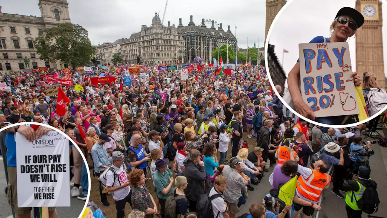 Britain's summer of strikers as nurses, teachers and binmen could walk out