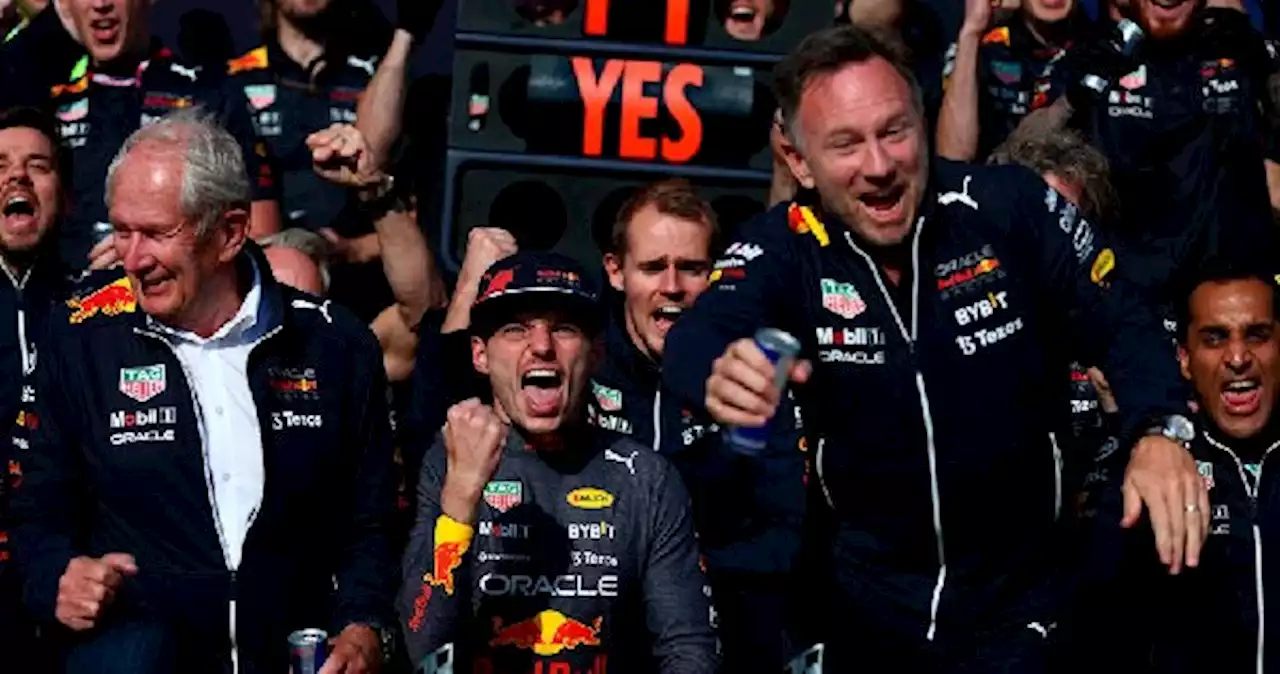 ¿Y Checo Pérez? Red Bull festeja triunfo de Verstappen sin el mexicano