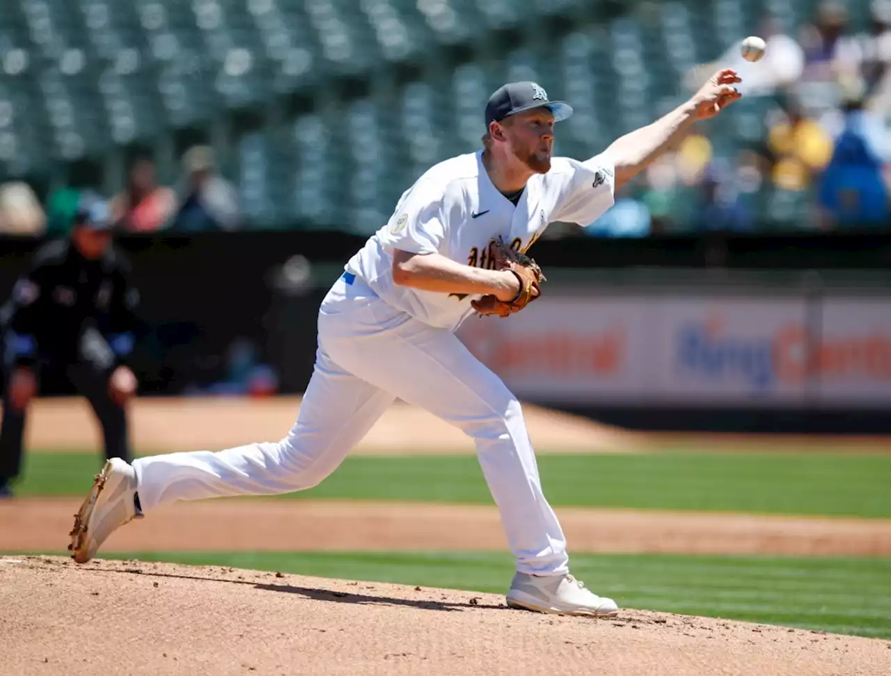 Bay Area native picks up first MLB win as A’s avoid sweep by Royals