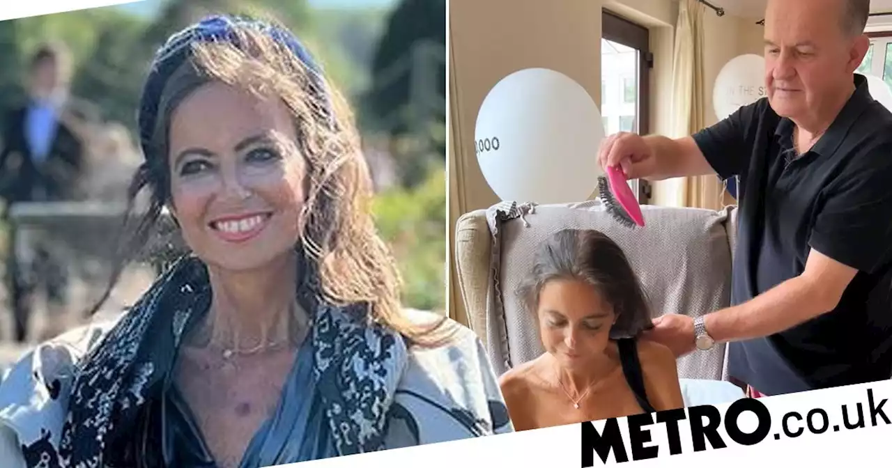 Dame Deborah James gets hair brushed by dad as they spend Father’s Day together