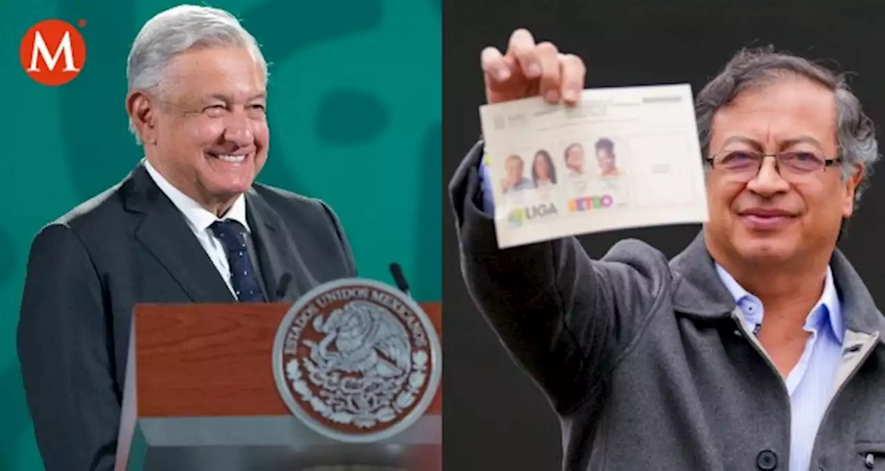 AMLO celebra virtual triunfo de Gustavo Petro en Colombia