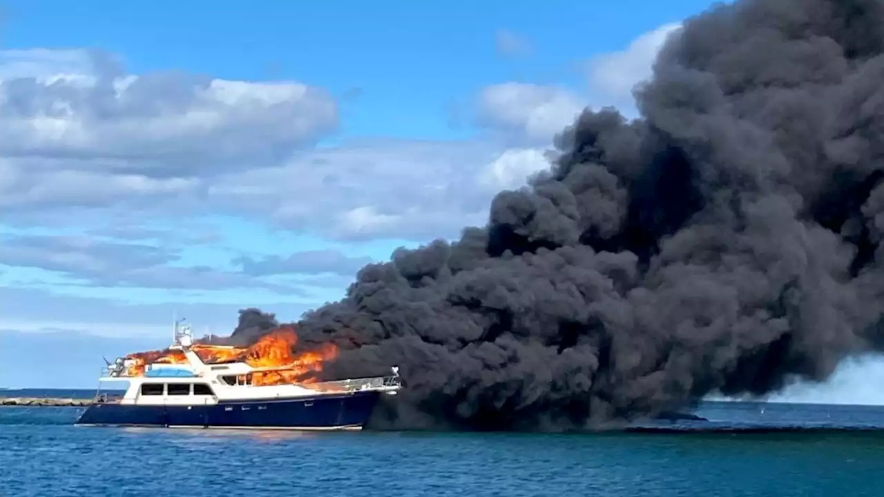 Connecticut Couple Survives Jump Overboard After Yacht Inferno Destroys Home