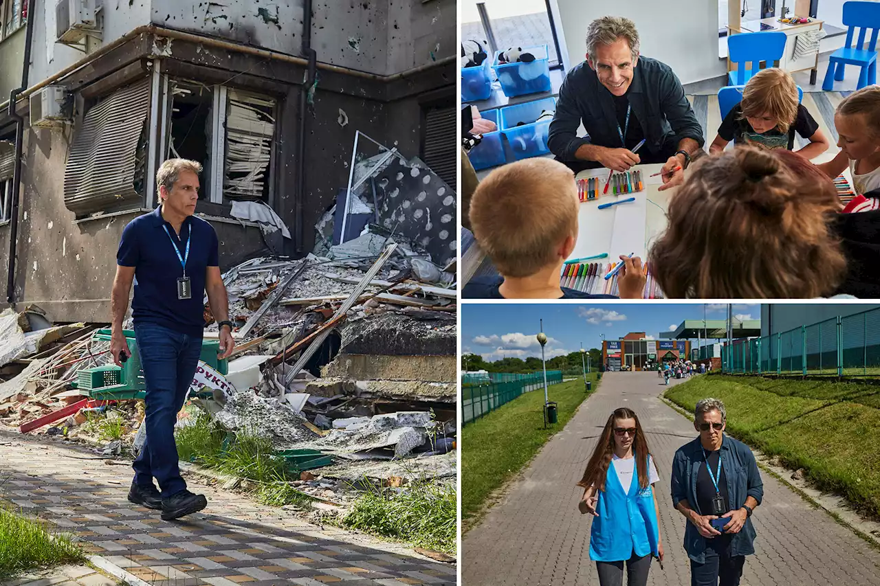 Ben Stiller says ‘seeking safety is a right’ during Ukraine visit on World Refugee Day