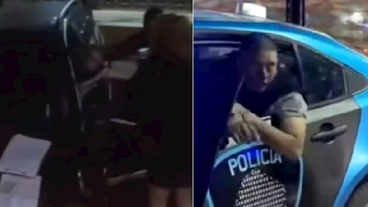 Chocó contra un poste, se resistió a bajar del auto y lo detuvieron entre cinco policías