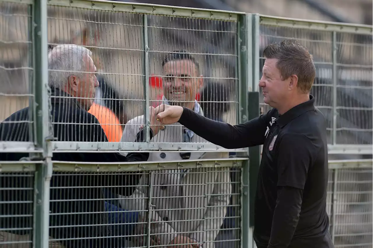 IN PICS: Dylan Kerr celebrates Swallows survival with fans at Soweto pub | The Citizen