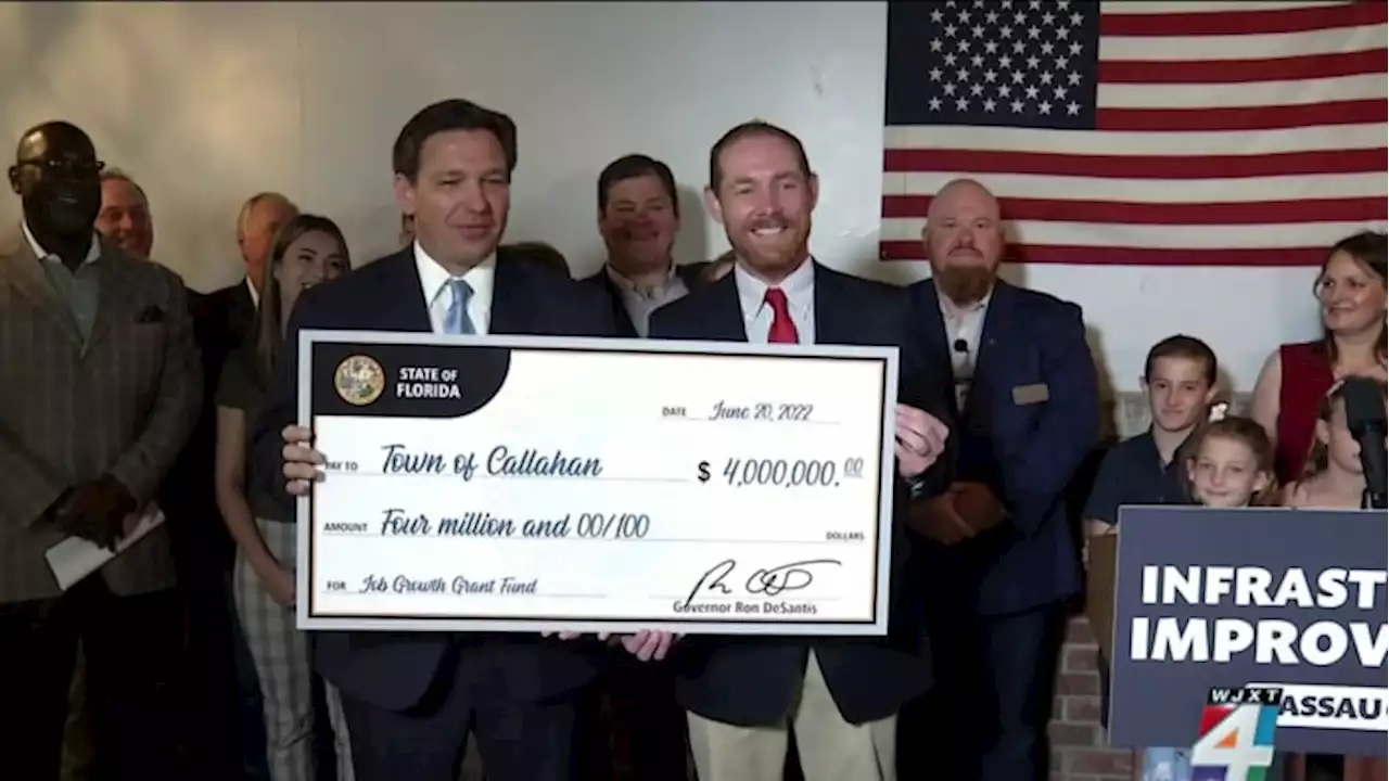 Florida Gov. Ron DeSantis awards $4M to Callahan for clean water supply plant