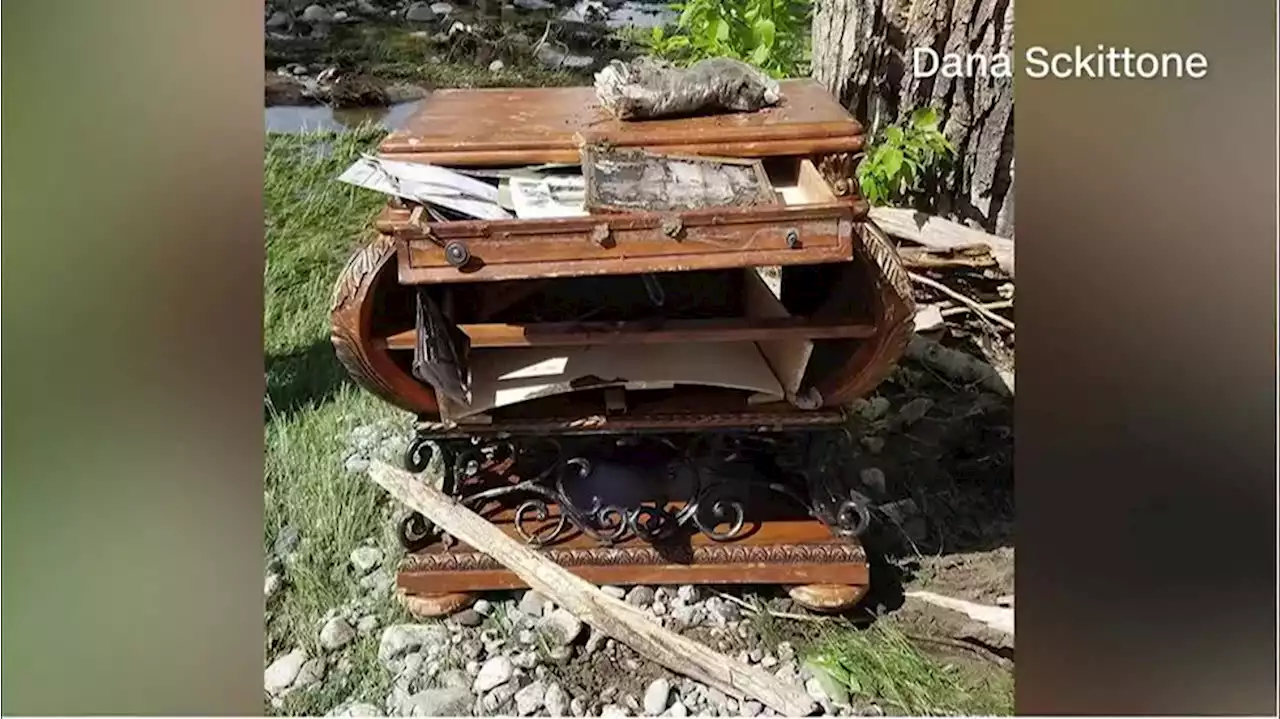 Family’s photos found after flood destroyed home