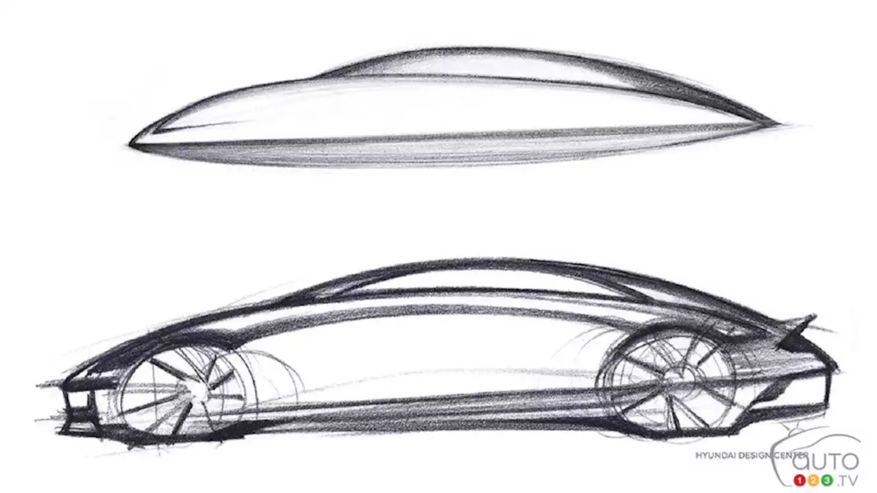 Hyundai publie un croquis de sa Ioniq 6 | Actualités automobile | Auto123