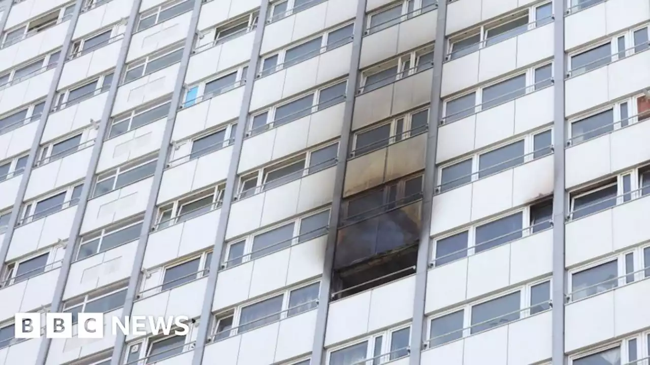 One person in hospital after tower block fire near Grenfell