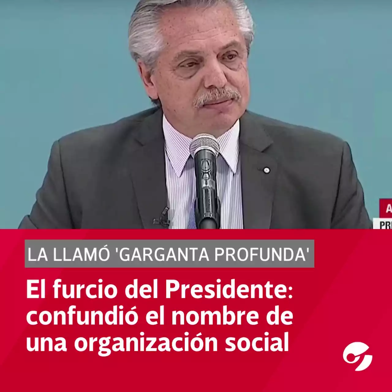 El furcio de Alberto Fernández: confundió el nombre de una organización social y la llamó 'garganta profunda'