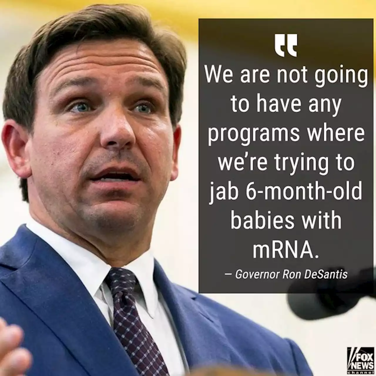 Florida Gov. Ron DeSantis says White House lying about COVID vaccine policy