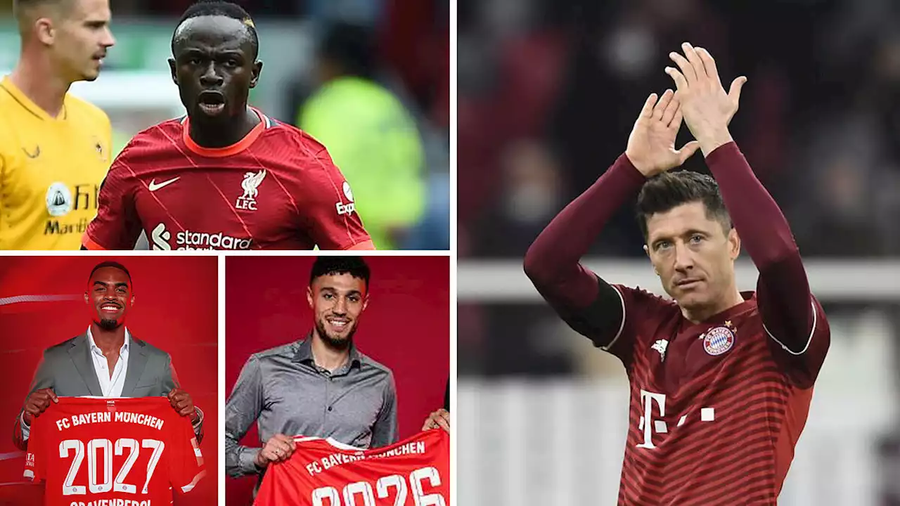 Los cambios que se vienen en el Bayern: Lewandowski, Mané, Gravenberch...