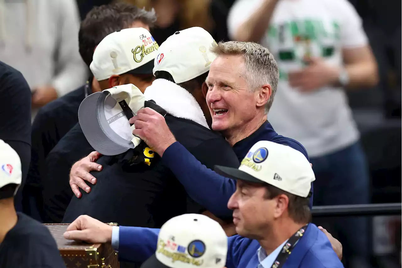 Warriors Coach Steve Kerr Shares Offseason Plans As Team Celebrates in San Francisco